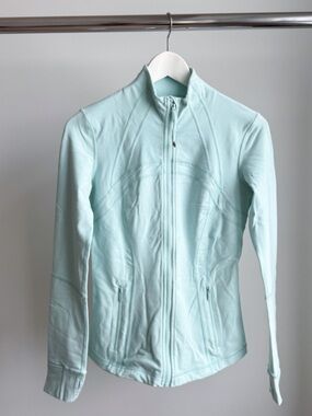 Lululemon Define Jacket Size 6 - Mint Aqua - Project Piece (Stained)